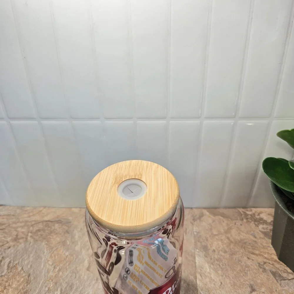 Dr Pepper Tumbler Glass Cup 16oz